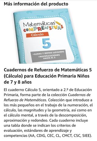 Matemáticas comprensivas. Cálculo 5