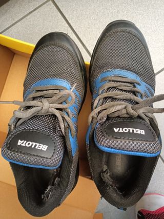 Zapatos seguridad Bellota - negros/azules.