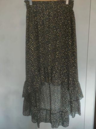 Falda estampado floral Papillonne talla M