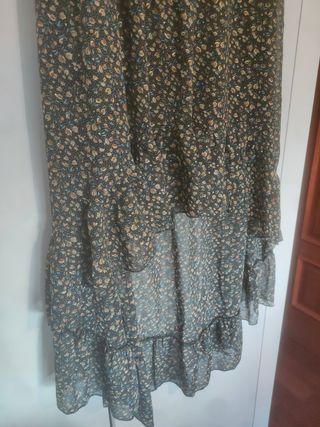 Falda estampado floral Papillonne talla M