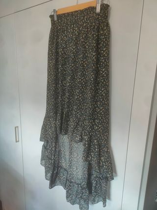 Falda estampado floral Papillonne talla M