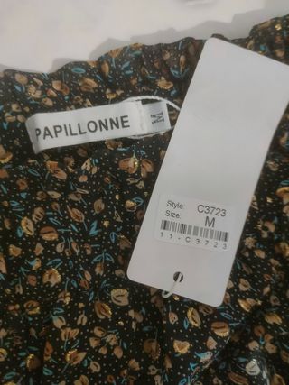 Falda estampado floral Papillonne talla M