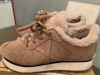 Zapatillas Munich Piel Marrón 39