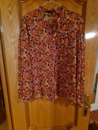 Blusa Zara multicolor talla M