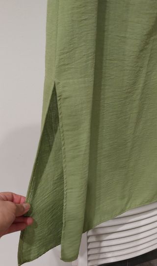 Vestito verde oliva tg S