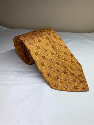 Corbata textura seda vintage emblema de Pertegaz