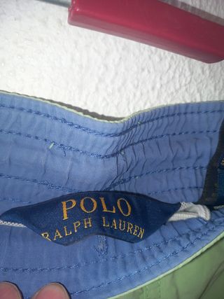 Bañador Ralph Lauren verde menta