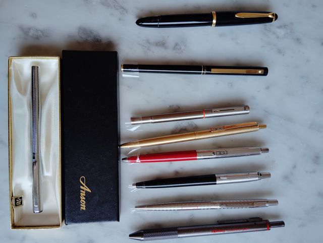Lote Bolígrafos 5 Parker, 2 PaperMate, Anson