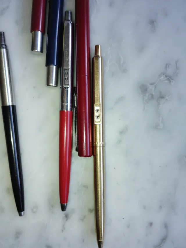 Lote Bolígrafos 5 Parker, 2 PaperMate, Anson