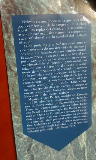 Ética , profesión y virtud