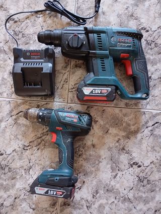 Taladro percutor + atornillador Bosch 18V