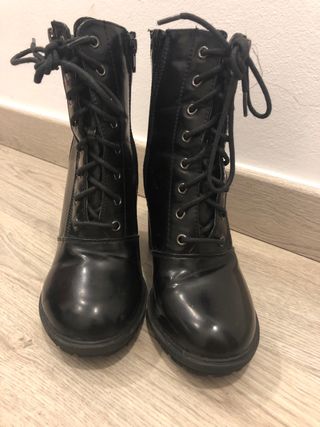 Botines negros tacón alto