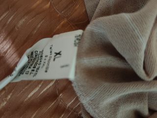 Jersey beige rayas y remates en raso