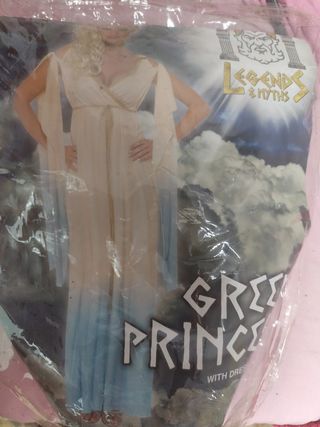 Disfraz diosa griega - Blanco y azul