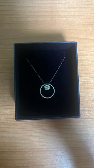 Collar Plata - Círculo con circonitas