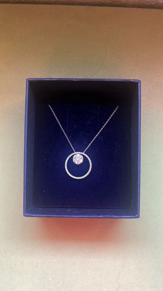 Collar Plata - Círculo con circonitas