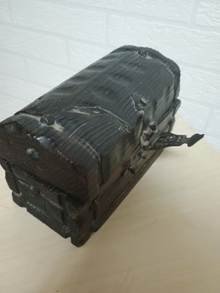 Caja baúl madera antigua