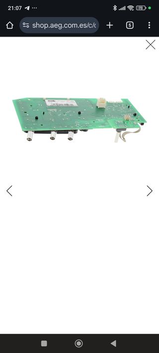 Panel mandos lavadora AEG L8FEE842 con electronica