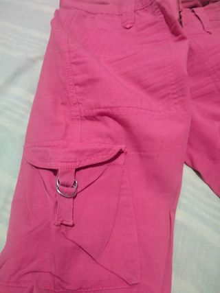 Pantalón Cargo Rosa Mujer NUEVO