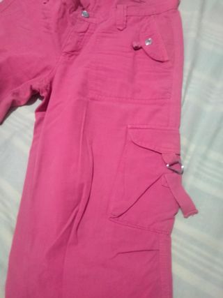 Pantalón Cargo Rosa Mujer NUEVO