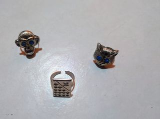 Lote 48 Anillos vintage  Ajustables acero nuevos