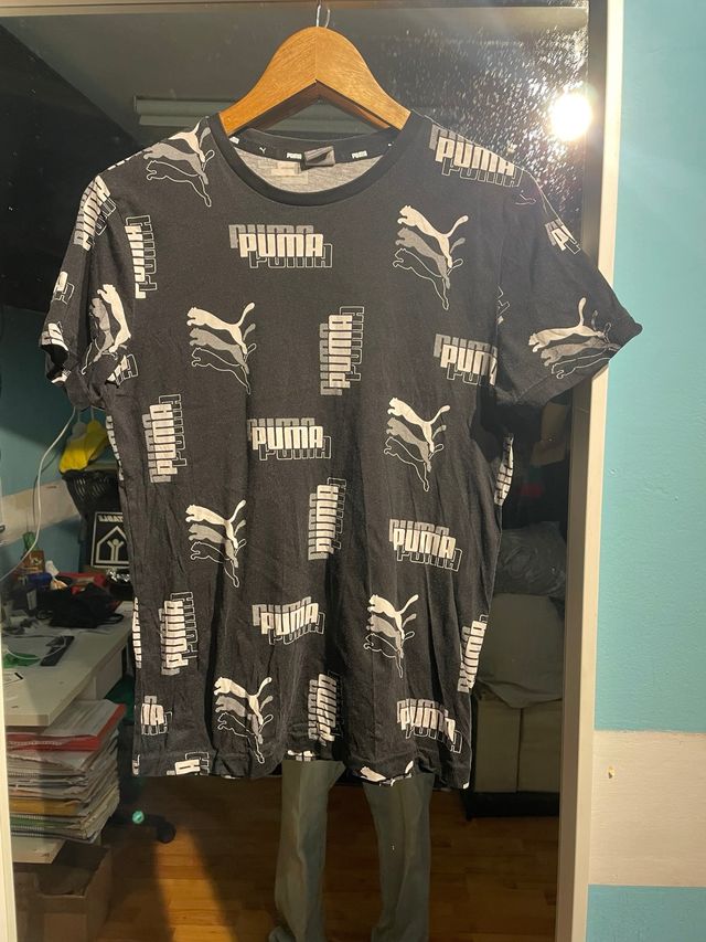 Camiseta Puma Negra Niño