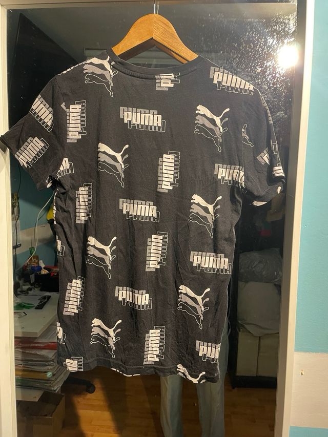 Camiseta Puma Negra Niño