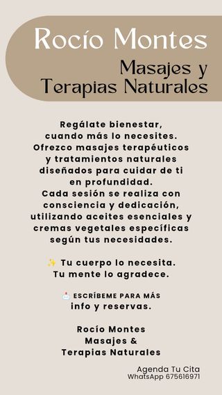 Masajes y Terapias Naturales