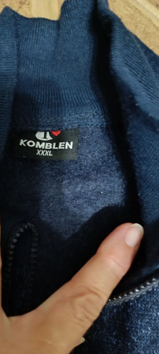 Chaqueta bomber azul hombre