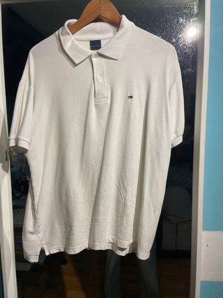 Polo Tommy Hilfiger blanco - Talla L