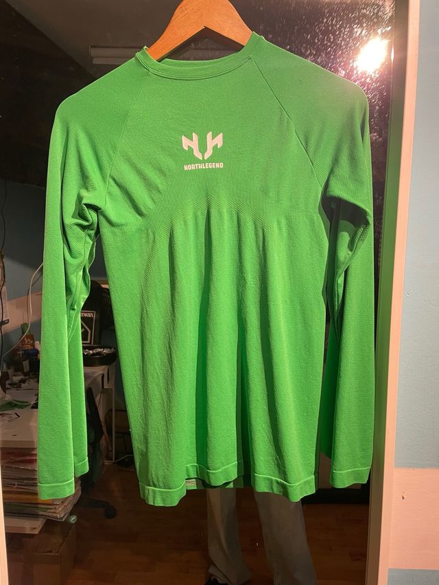 Camiseta térmica Legea verde talla S