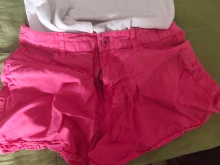 Completo bimba: maglietta e shorts rosa