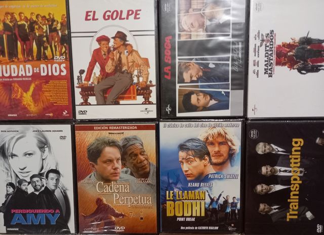 8 Películas DVD de culto. 1x2€