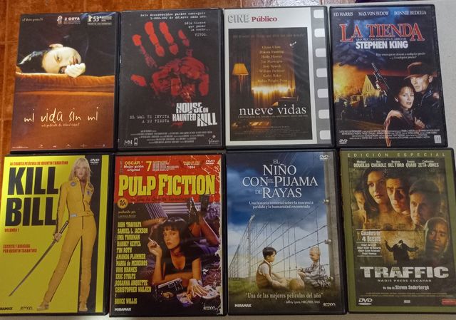 7 Peliculones DVD. Pulp fiction falta.1x2€
