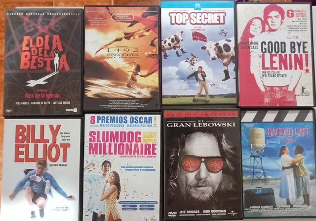 8 Películas DVD: ¡como nuevas! 1x2€