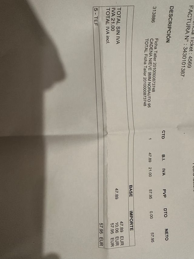 Cadenas nieve Norauto 95