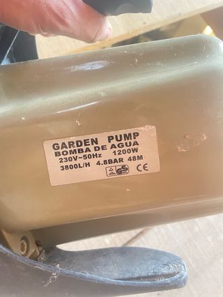 Motor riego CG6124 - Bomba agua