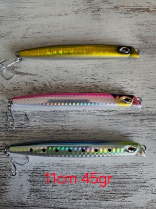 Señuelos de pesca 11cm 45gr - 3uds