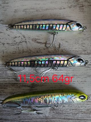 Señuelos de pesca 11,5cm 64gr - 3uds
