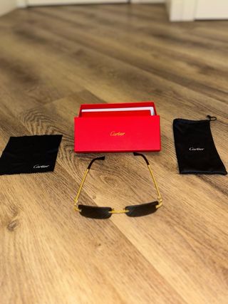 Gafas Cartier - Negras y Doradas