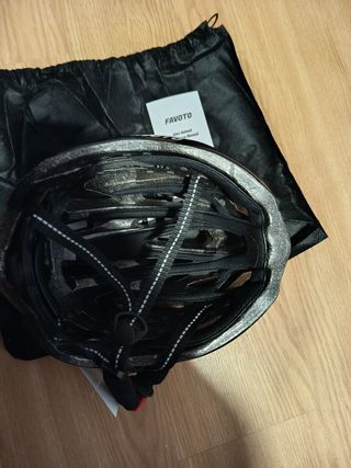 Casco bici FAVOTO negro/rojo - Talla L