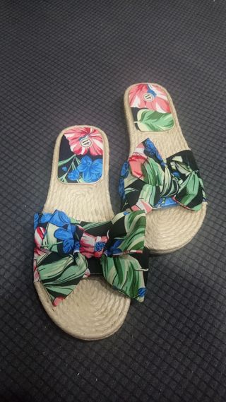 Chanclas playa - Flores