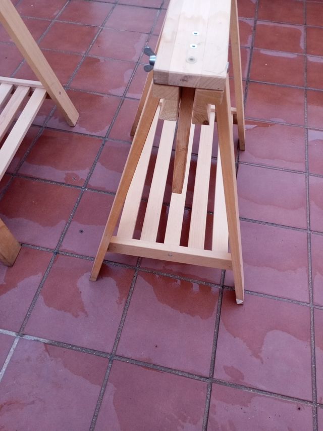 Caballetes de madera se pueden desarmar