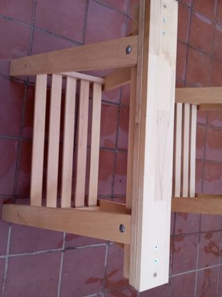 Caballetes de madera se pueden desarmar