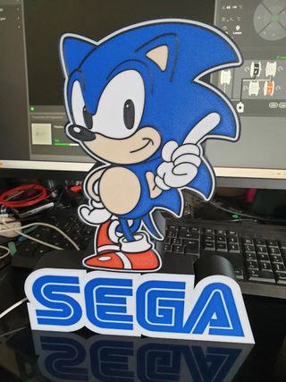 Lámpara Sonic SEGA: Iluminación retro