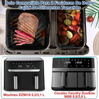 Accesorios Freidora Sin Aceite Dual Silicona
