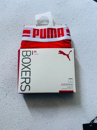 Bóxers PUMA M -Rojos y negros