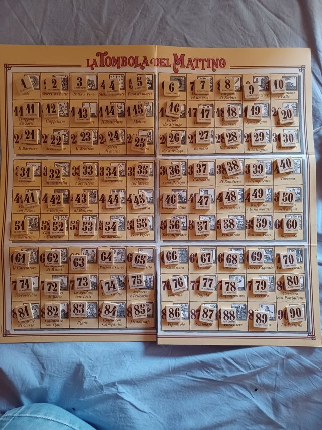 Tombola del Mattino - Gioco