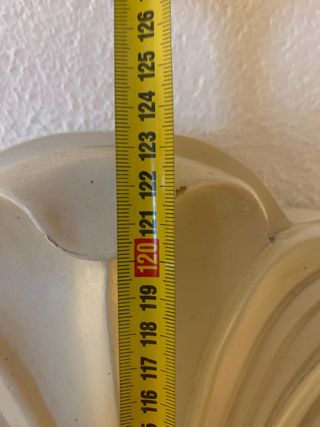 Cabecero vintage tallado cama 135-150 blanco beige