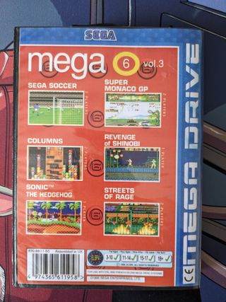 Juego SEGA Mega Drive Mega 6 en 1 : Sonic  Shinobi